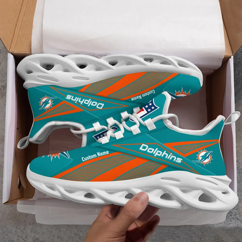 Miami Dolphins NFL Max Soul Shoes Sneakers For Men And Women