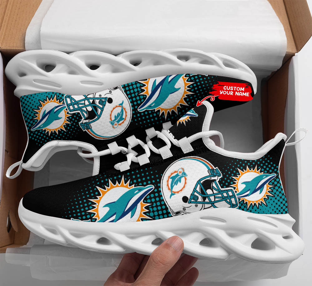 Miami Dolphins NFL Max Soul Shoes Sneakers For Men And Women