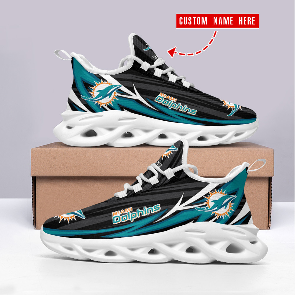 Miami Dolphins NFL Max Soul Shoes Sneakers For Men And Women