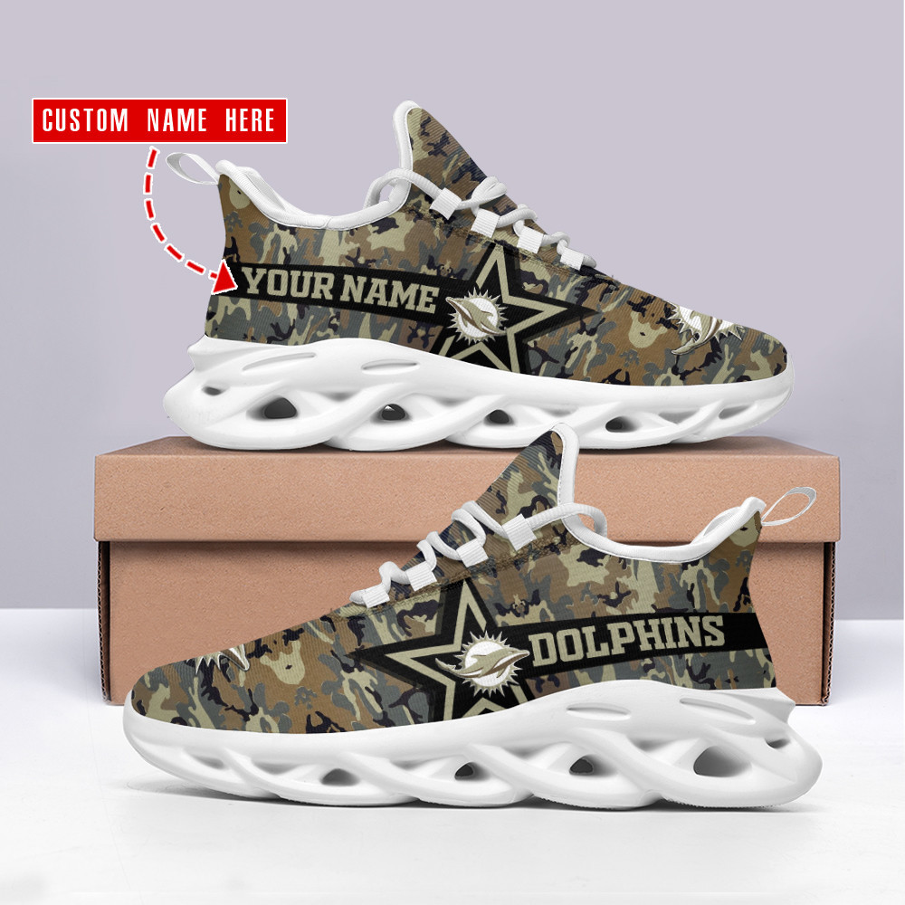 Miami Dolphins NFL Max Soul Shoes Sneakers For Men And Women