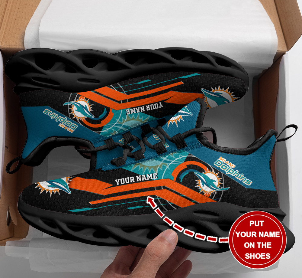 Miami Dolphins NFL Max Soul Shoes Sneakers For Men And Women