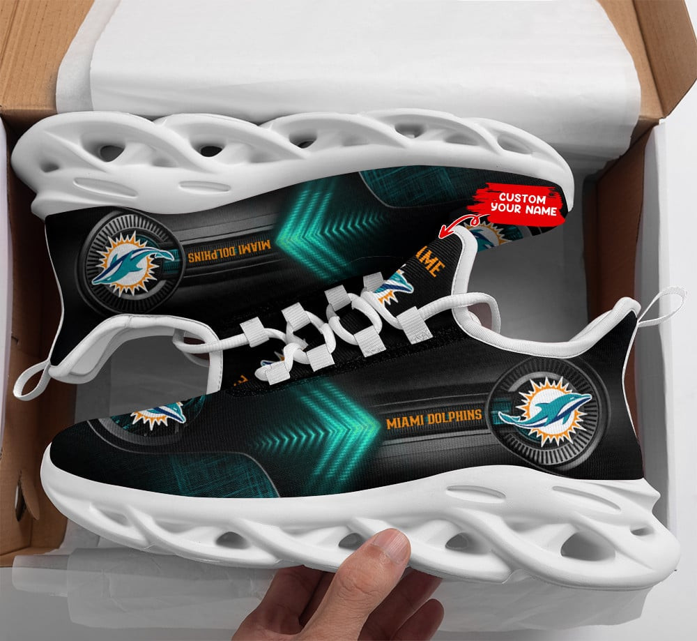 Miami Dolphins NFL Max Soul Shoes Sneakers For Men And Women