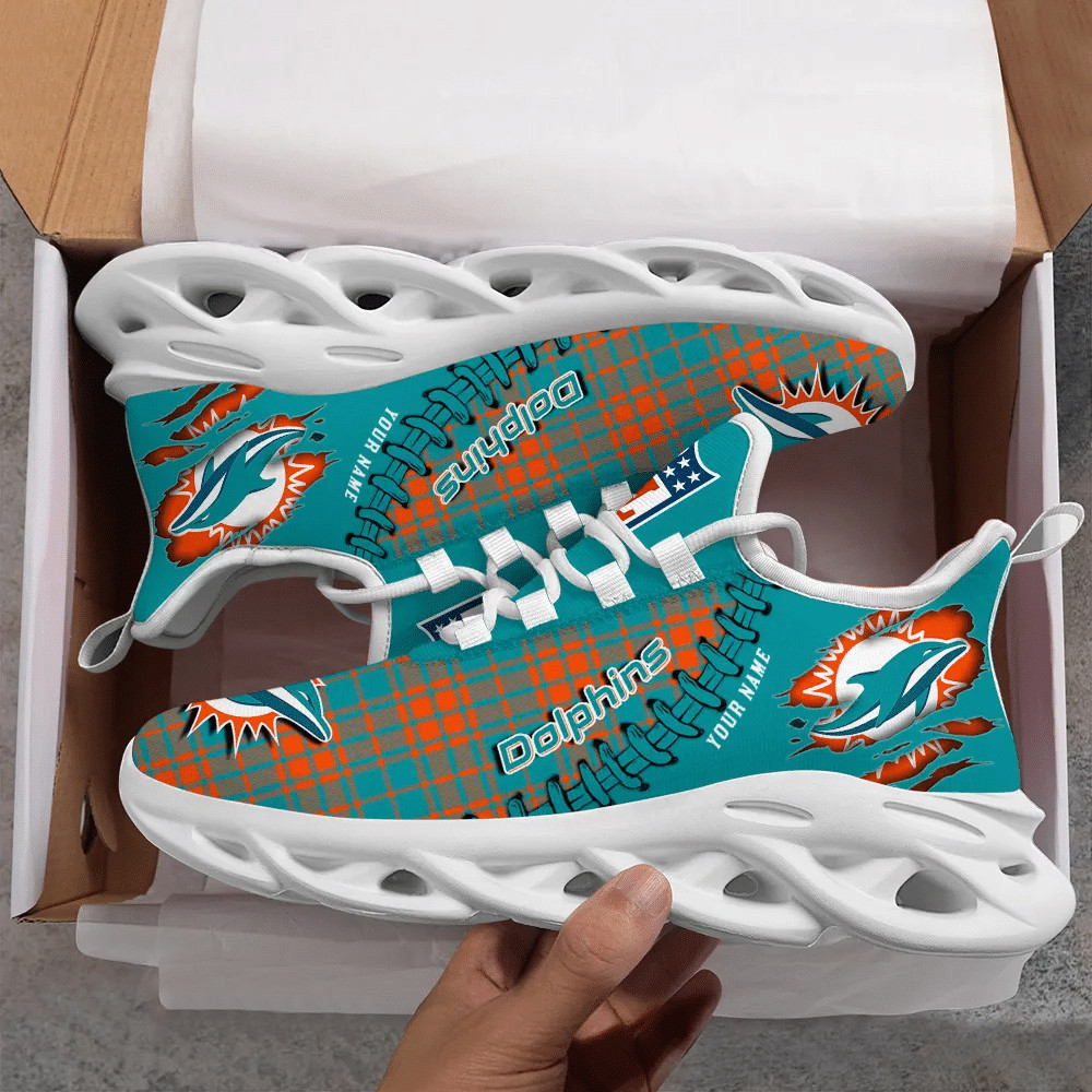 Miami Dolphins NFL Max Soul Shoes Sneakers For Men And Women
