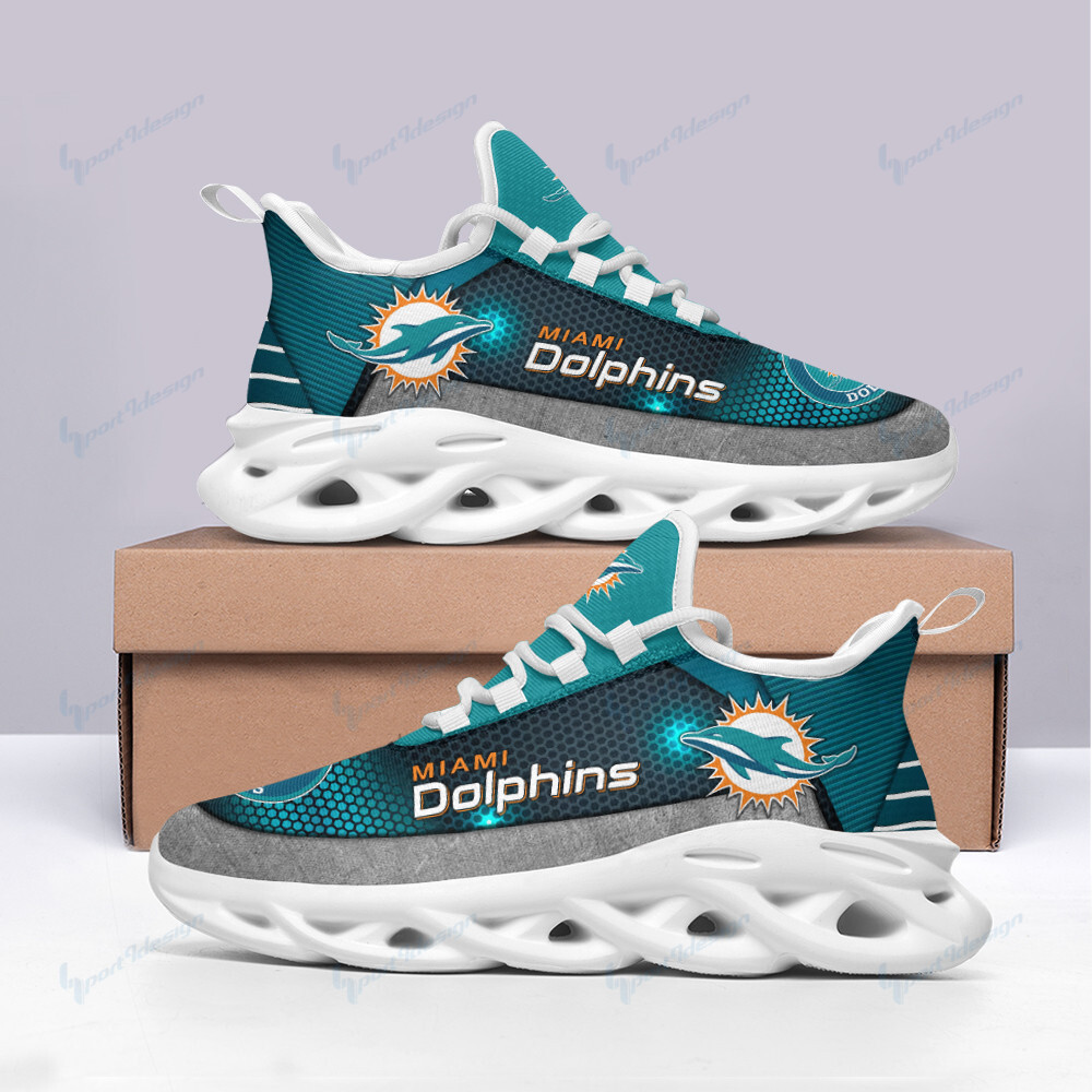 Miami Dolphins NFL Max Soul Shoes Sneakers For Men And Women
