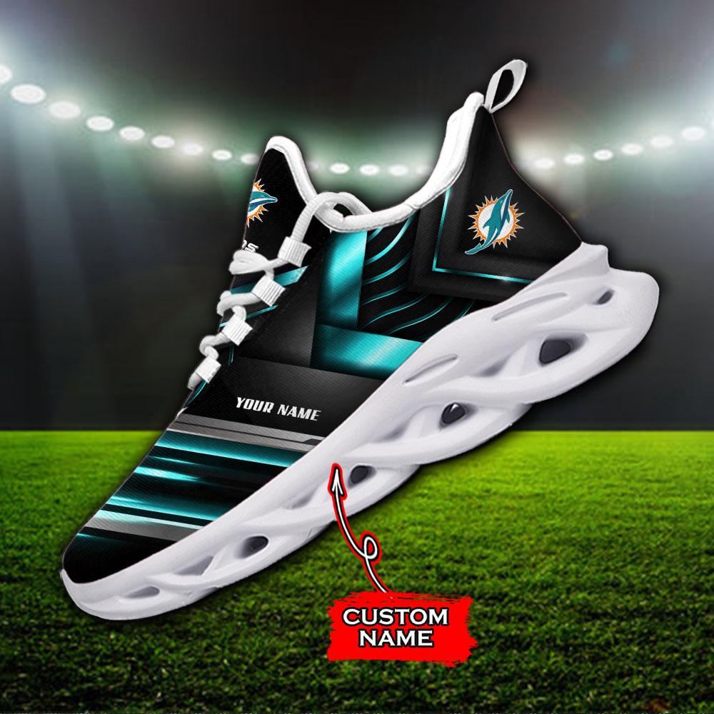 Miami Dolphins NFL Max Soul Shoes Sneakers For Men And Women