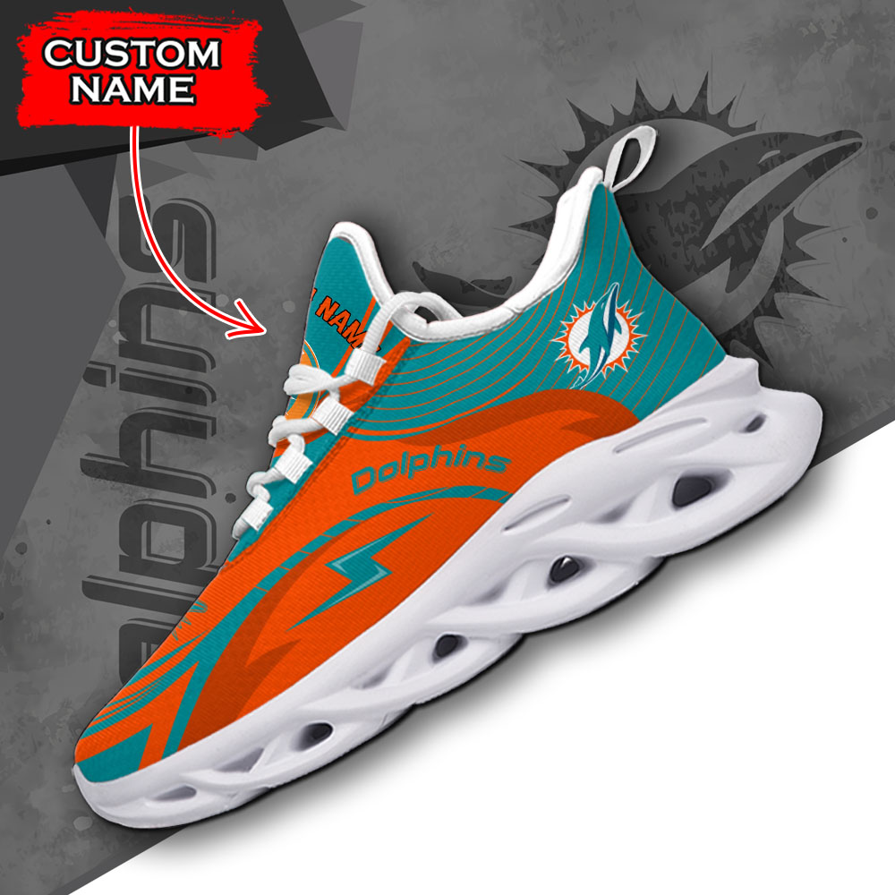 Miami Dolphins NFL Max Soul Shoes Sneakers For Men And Women
