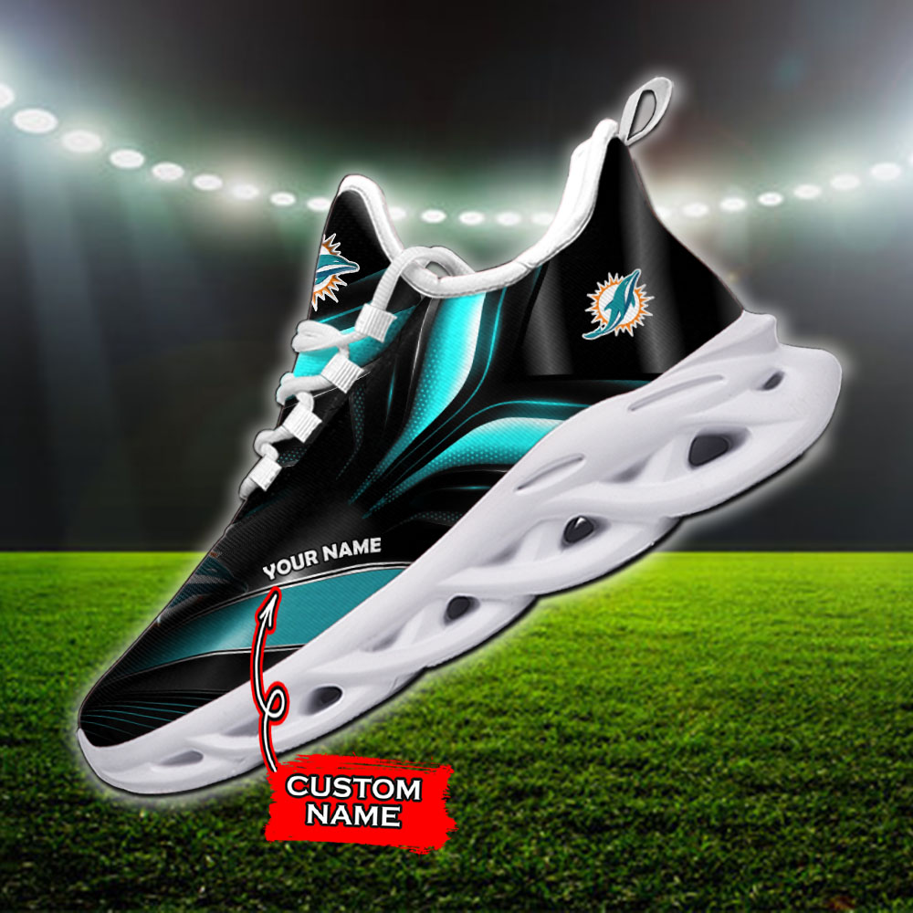 Miami Dolphins NFL Max Soul Shoes Sneakers For Men And Women