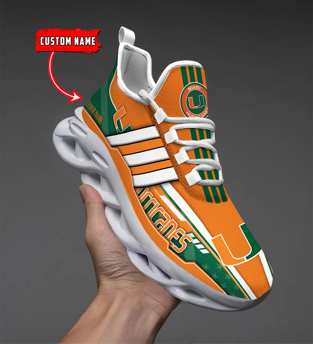 Miami Hurricanes Max Soul Shoes Sneakers For Men And Women
