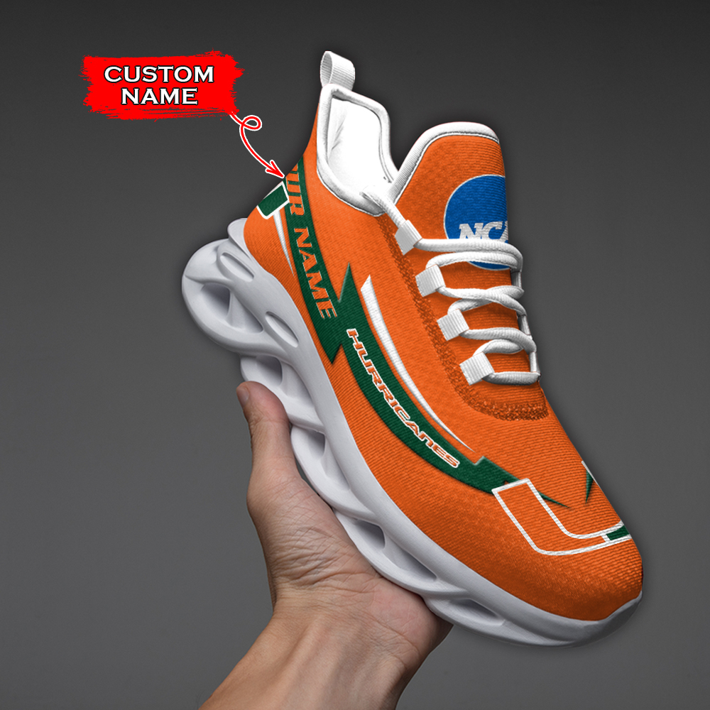 Miami Hurricanes NCAA Max Soul Shoes Sneakers For Men And Women