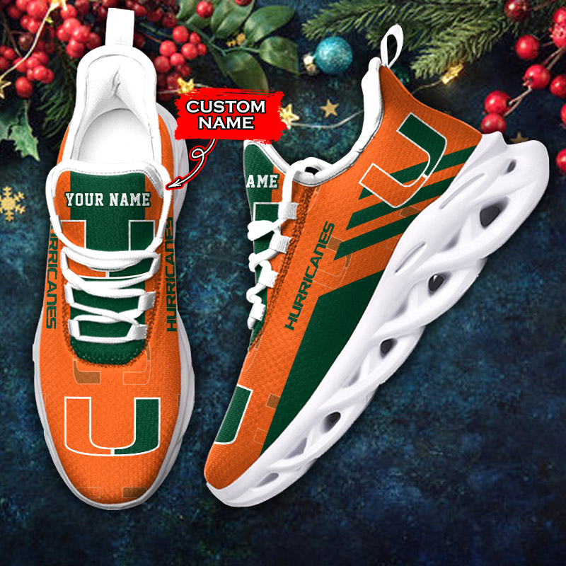 Miami Hurricanes NCAA Max Soul Shoes Sneakers For Men And Women