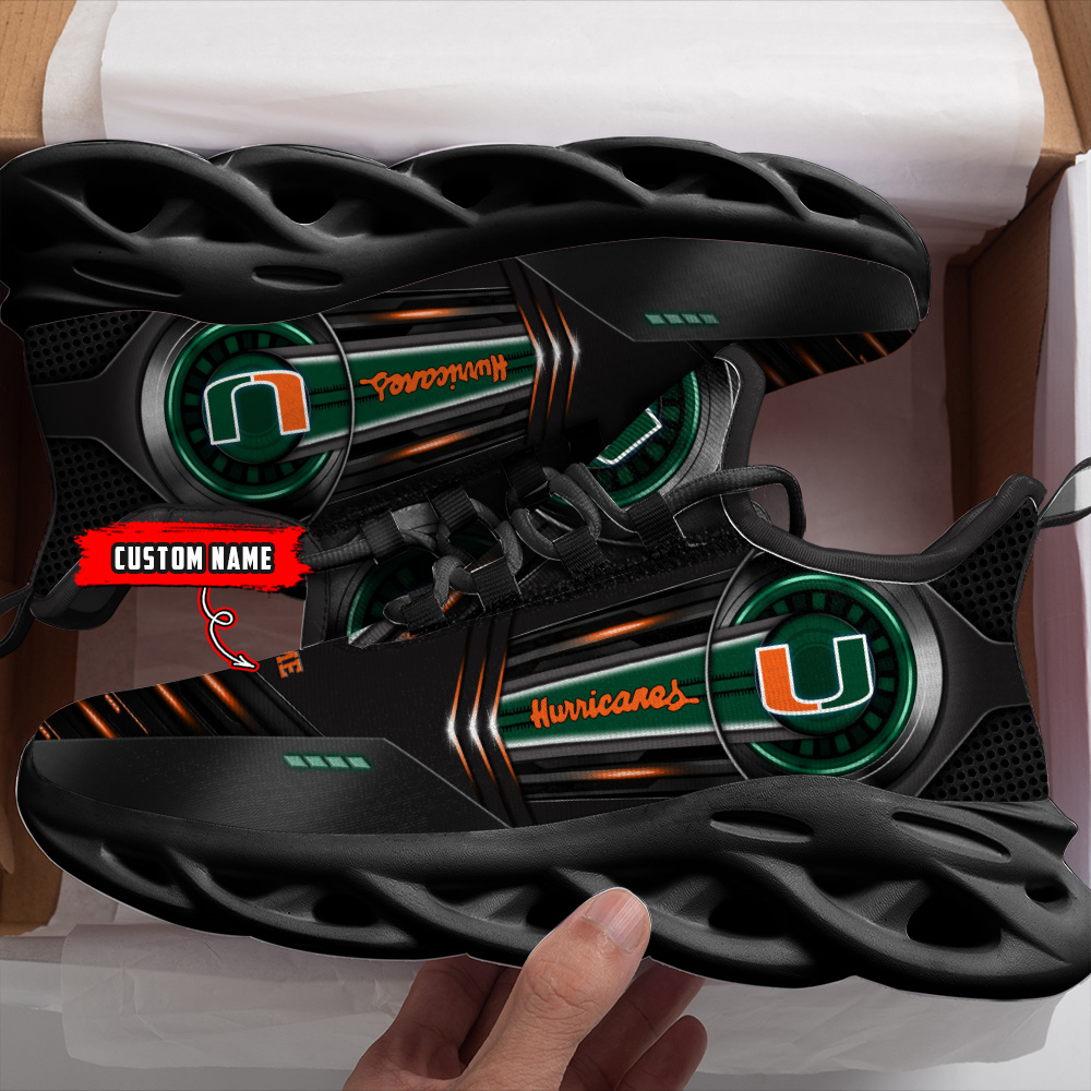 Miami Hurricanes NCAA Max Soul Shoes Sneakers For Men And Women