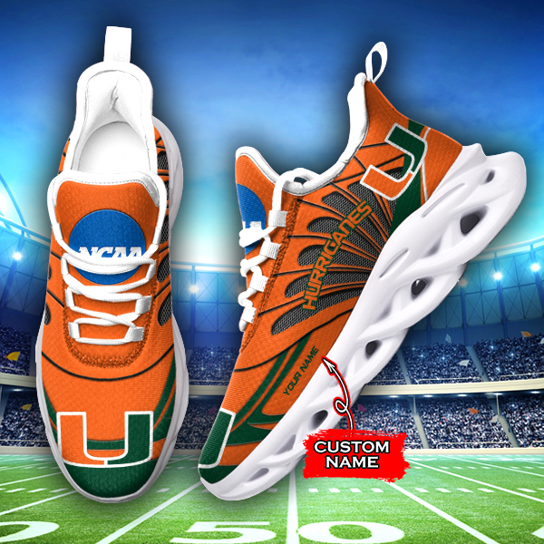 Miami Hurricanes NCAA Max Soul Shoes Sneakers For Men And Women