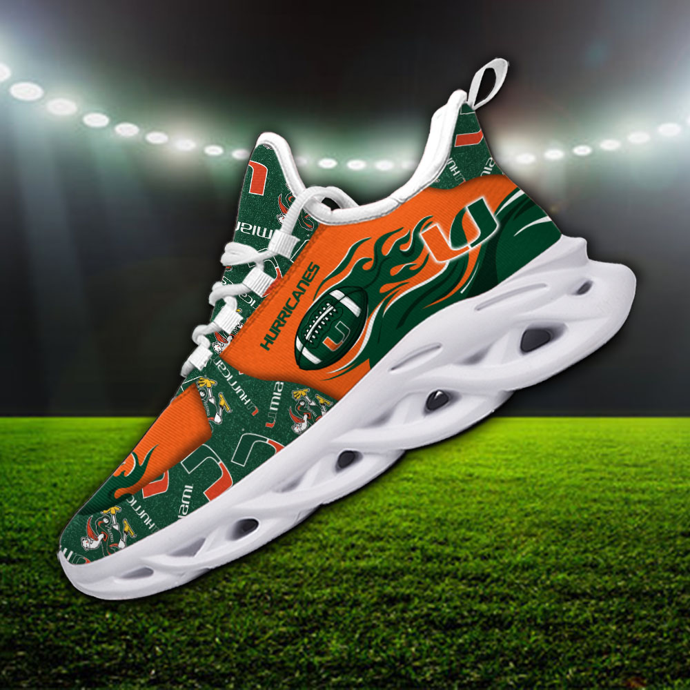 Miami Hurricanes NCAA Max Soul Shoes Sneakers For Men And Women