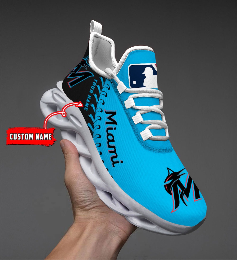 Miami Marlins MLB Max Soul Shoes Sneakers For Men And Women