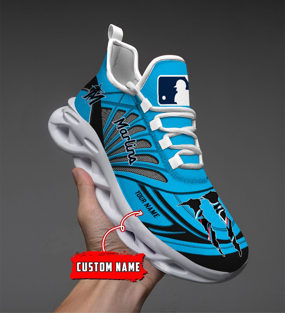 Miami Marlins MLB Max Soul Shoes Sneakers For Men And Women