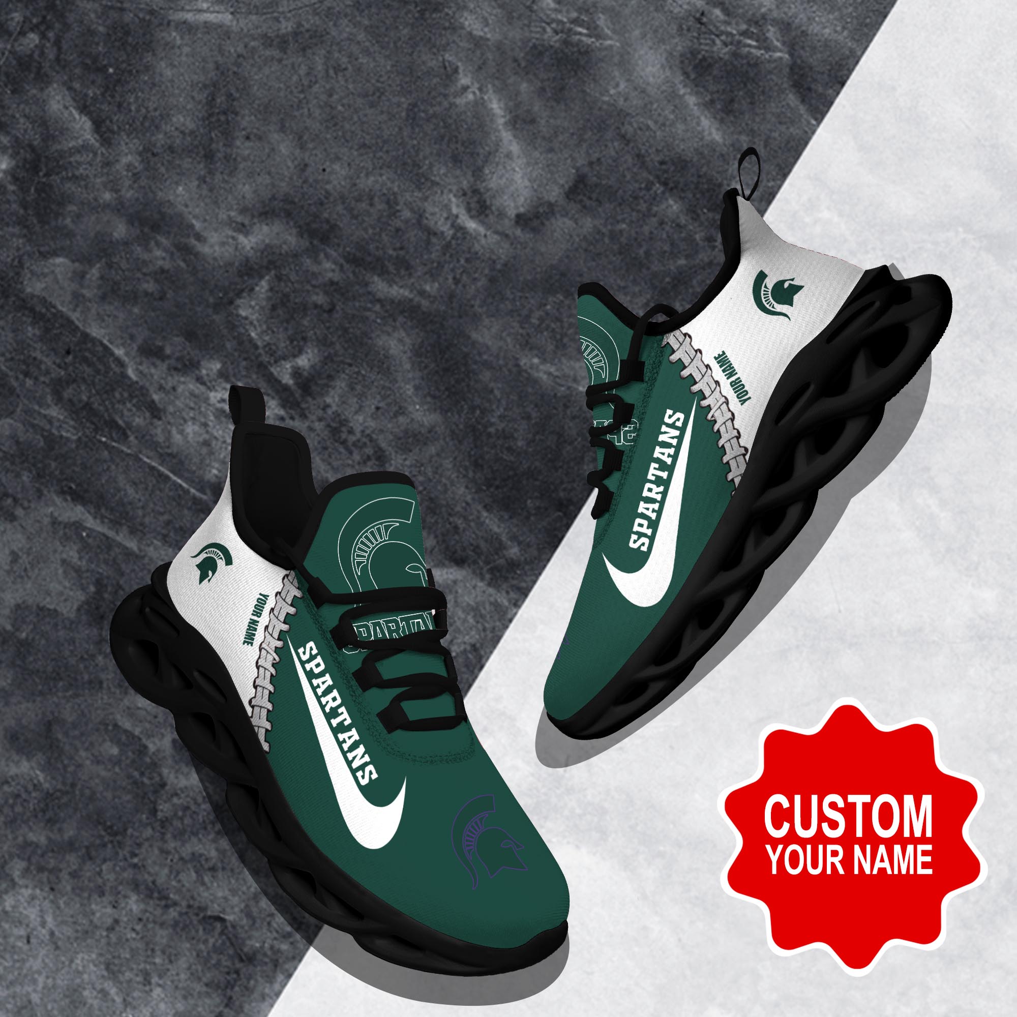 Michigan State Spartans Max Soul Shoes Sneakers For Men And Women