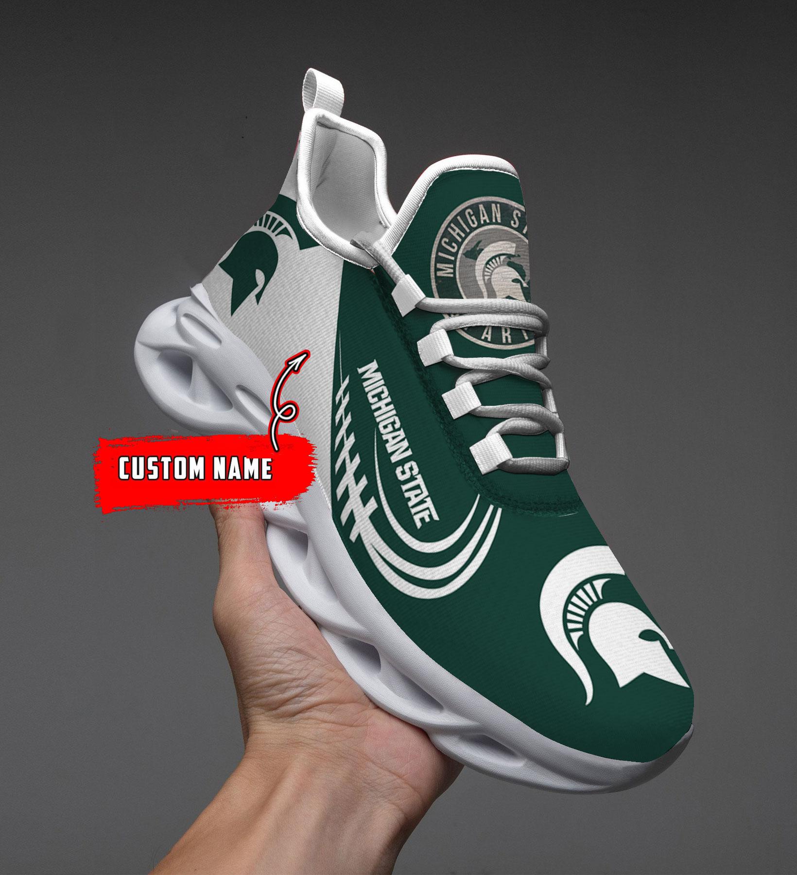 Michigan State Spartans Max Soul Shoes Sneakers For Men And Women