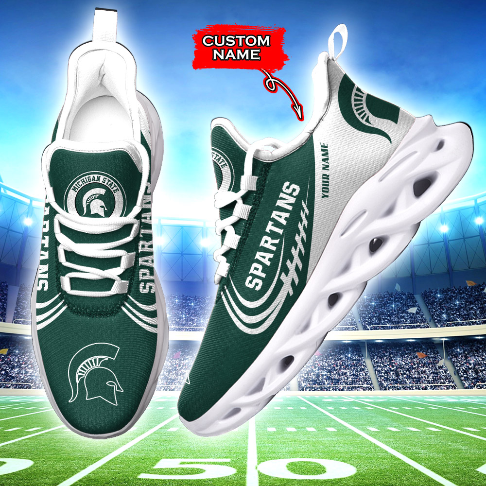 Michigan State Spartans NCAA Max Soul Shoes Sneakers For Men And Women