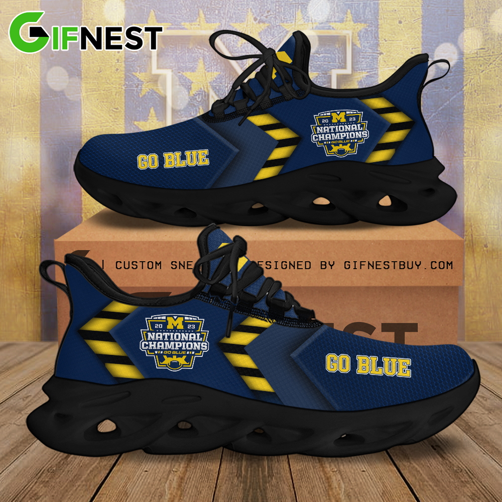 Michigan Wolverines Max Soul Shoes Sneakers For Men And Women