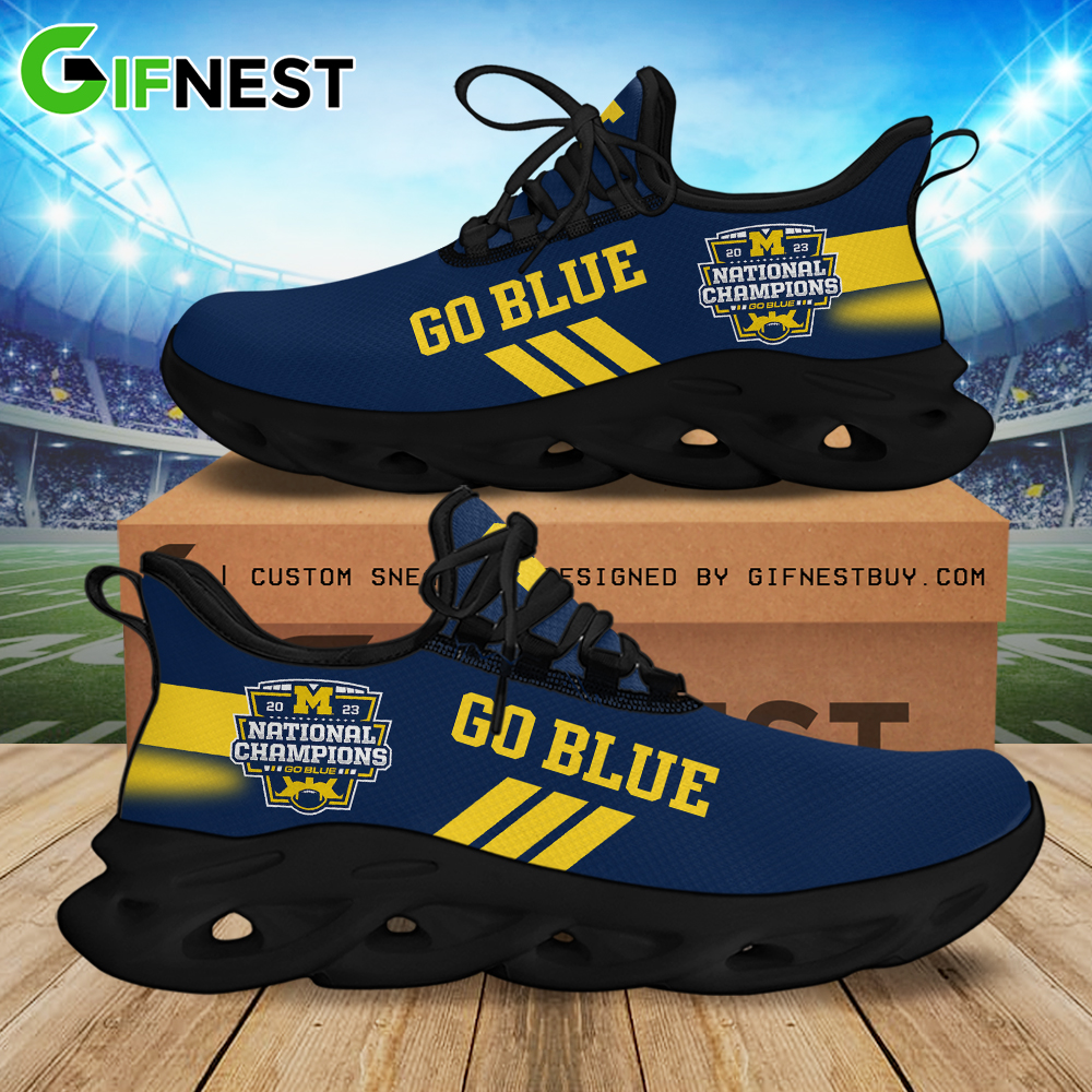 Michigan Wolverines Max Soul Shoes Sneakers For Men And Women