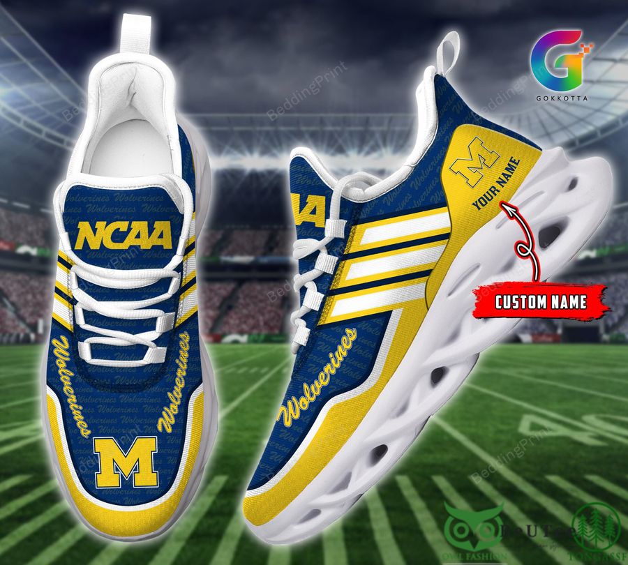 Michigan Wolverines Max Soul Shoes Sneakers For Men And Women