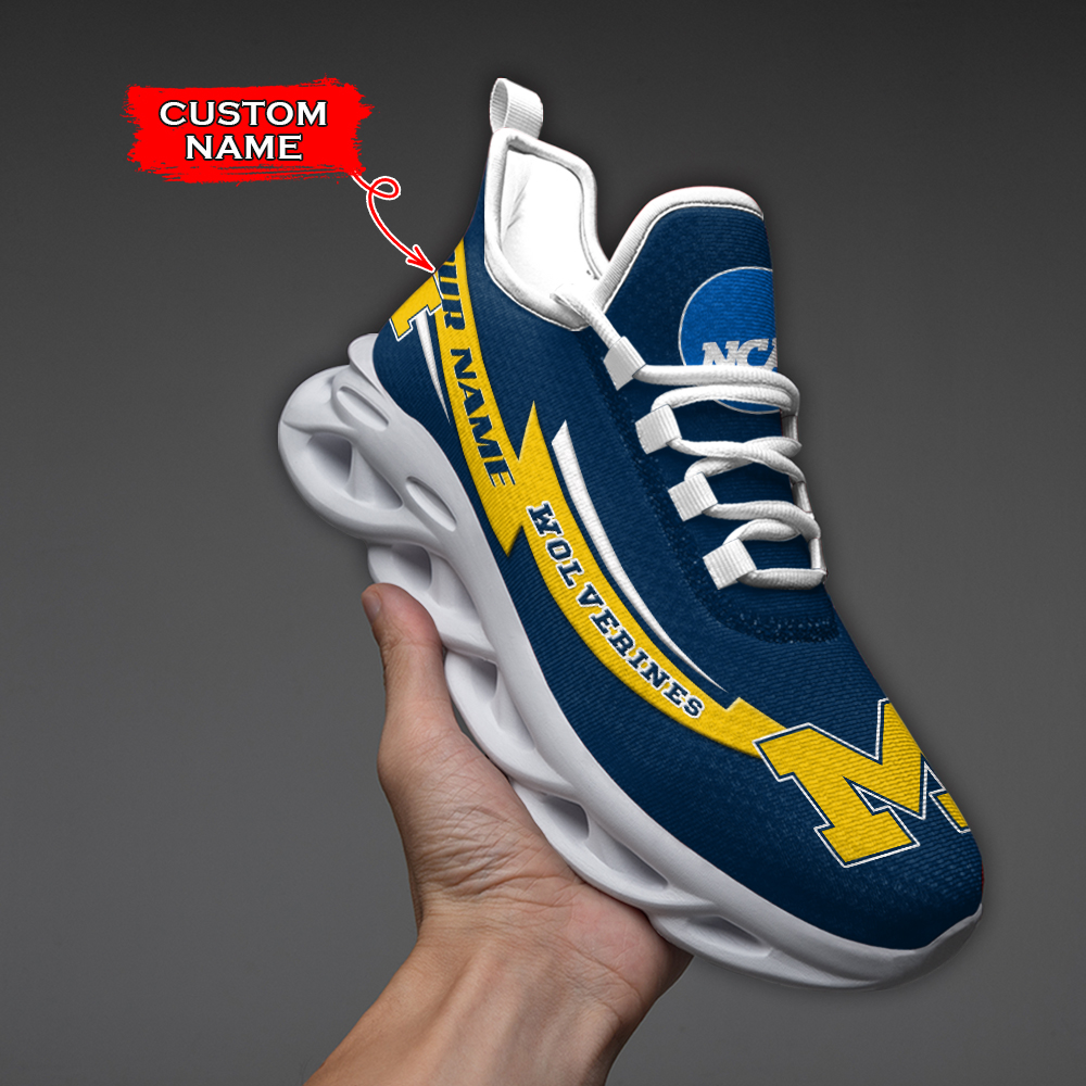 Michigan Wolverines NCAA Max Soul Shoes Sneakers For Men And Women