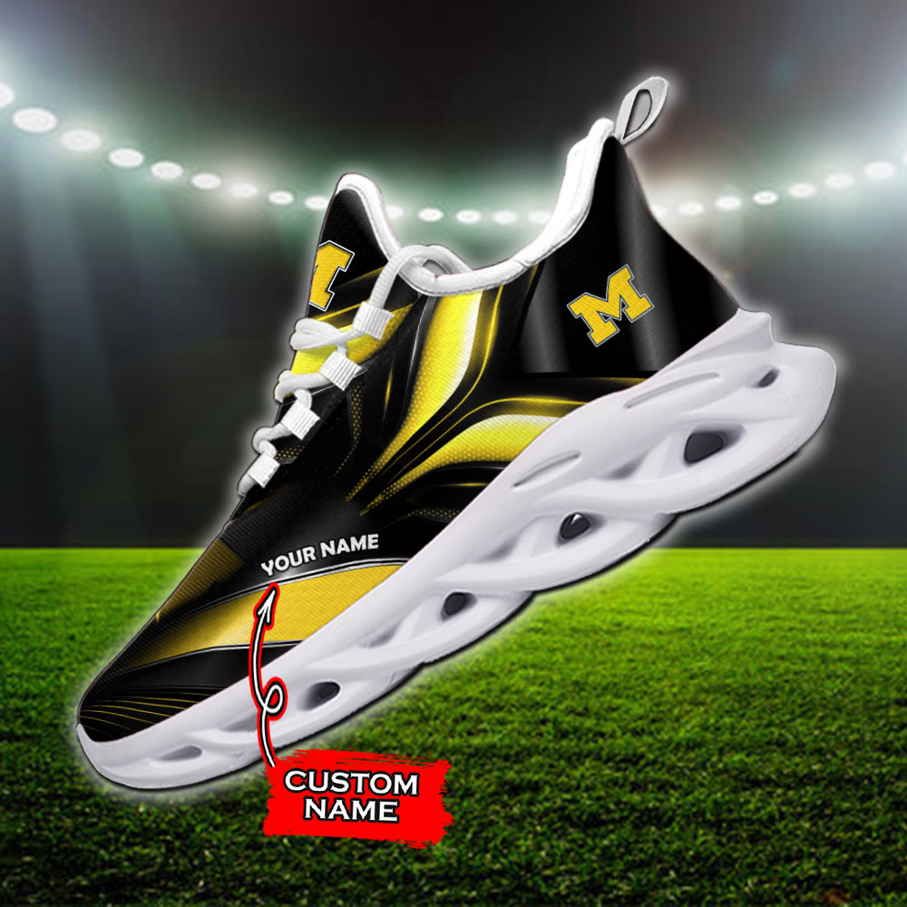 Michigan Wolverines NCAA Max Soul Shoes Sneakers For Men And Women