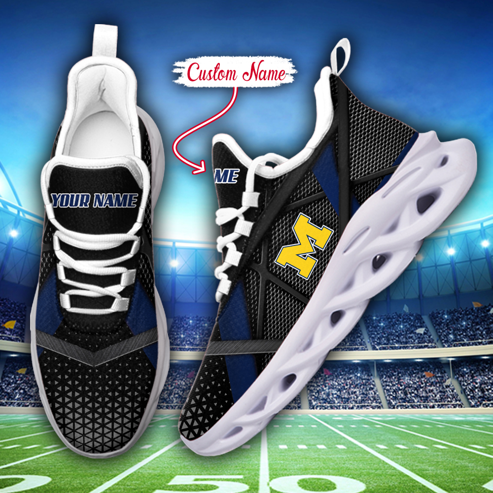 Michigan Wolverines NCAA Max Soul Shoes Sneakers For Men And Women