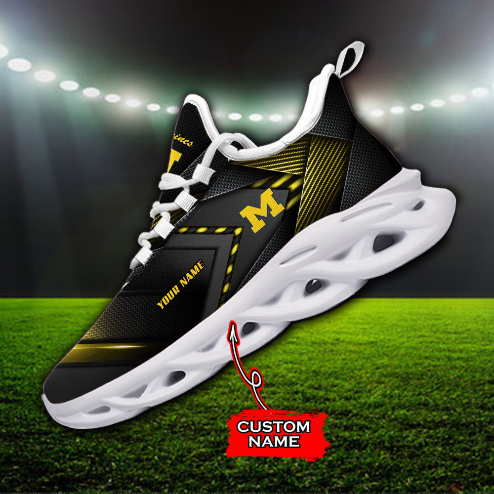 Michigan Wolverines NCAA Max Soul Shoes Sneakers For Men And Women