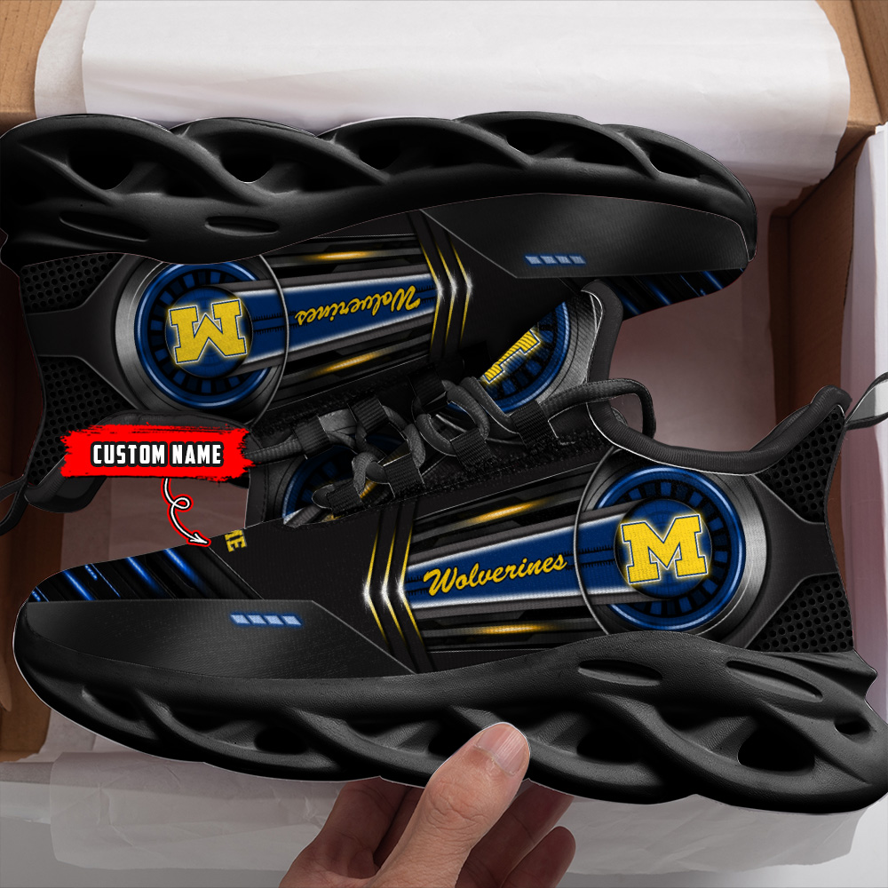 Michigan Wolverines NCAA Max Soul Shoes Sneakers For Men And Women