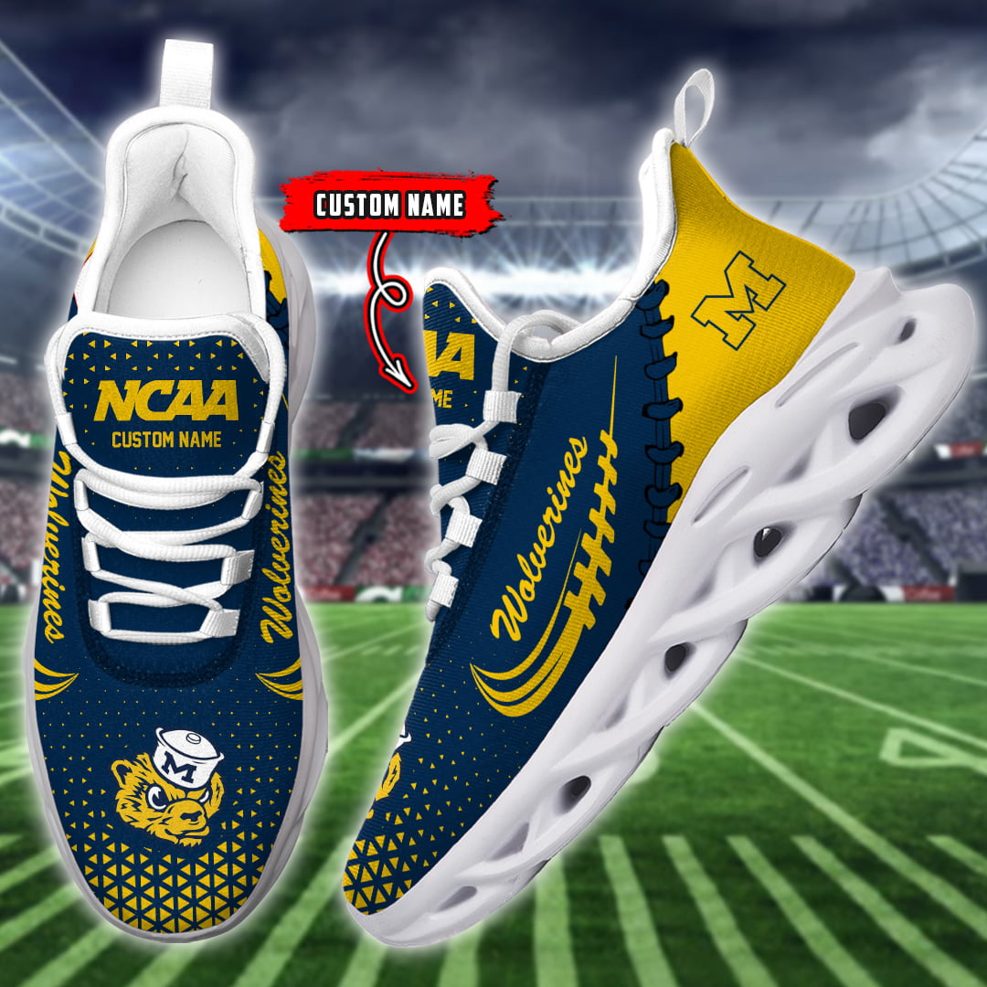 Michigan Wolverines NCAA Max Soul Shoes Sneakers For Men And Women