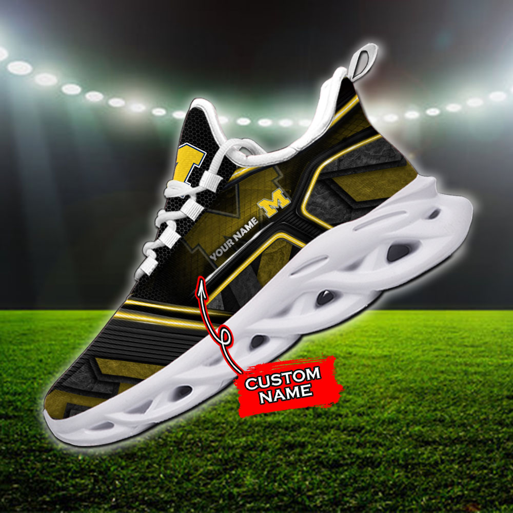 Michigan Wolverines NCAA Max Soul Shoes Sneakers For Men And Women