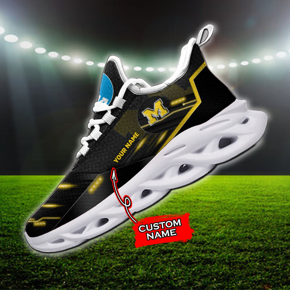 Michigan Wolverines NCAA Max Soul Shoes Sneakers For Men And Women