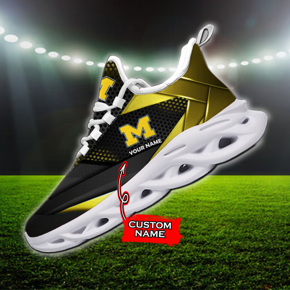 Michigan Wolverines NCAA Max Soul Shoes Sneakers For Men And Women