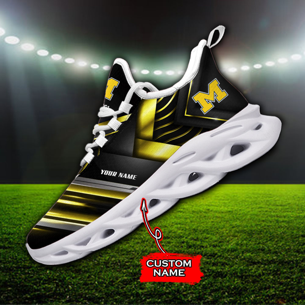 Michigan Wolverines NCAA Max Soul Shoes Sneakers For Men And Women
