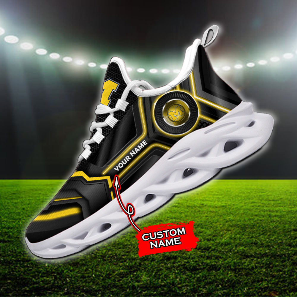 Michigan Wolverines NCAA Max Soul Shoes Sneakers For Men And Women