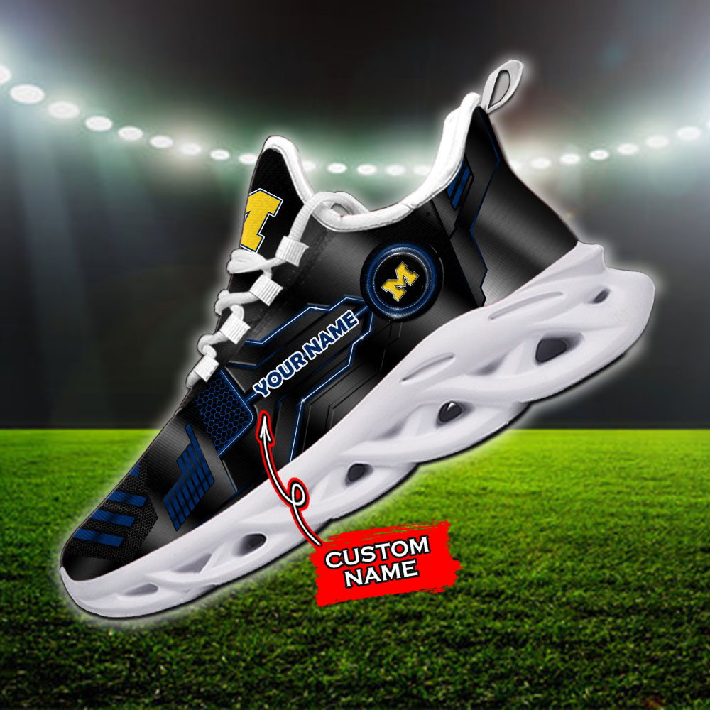 Michigan Wolverines NCAA Max Soul Shoes Sneakers For Men And Women
