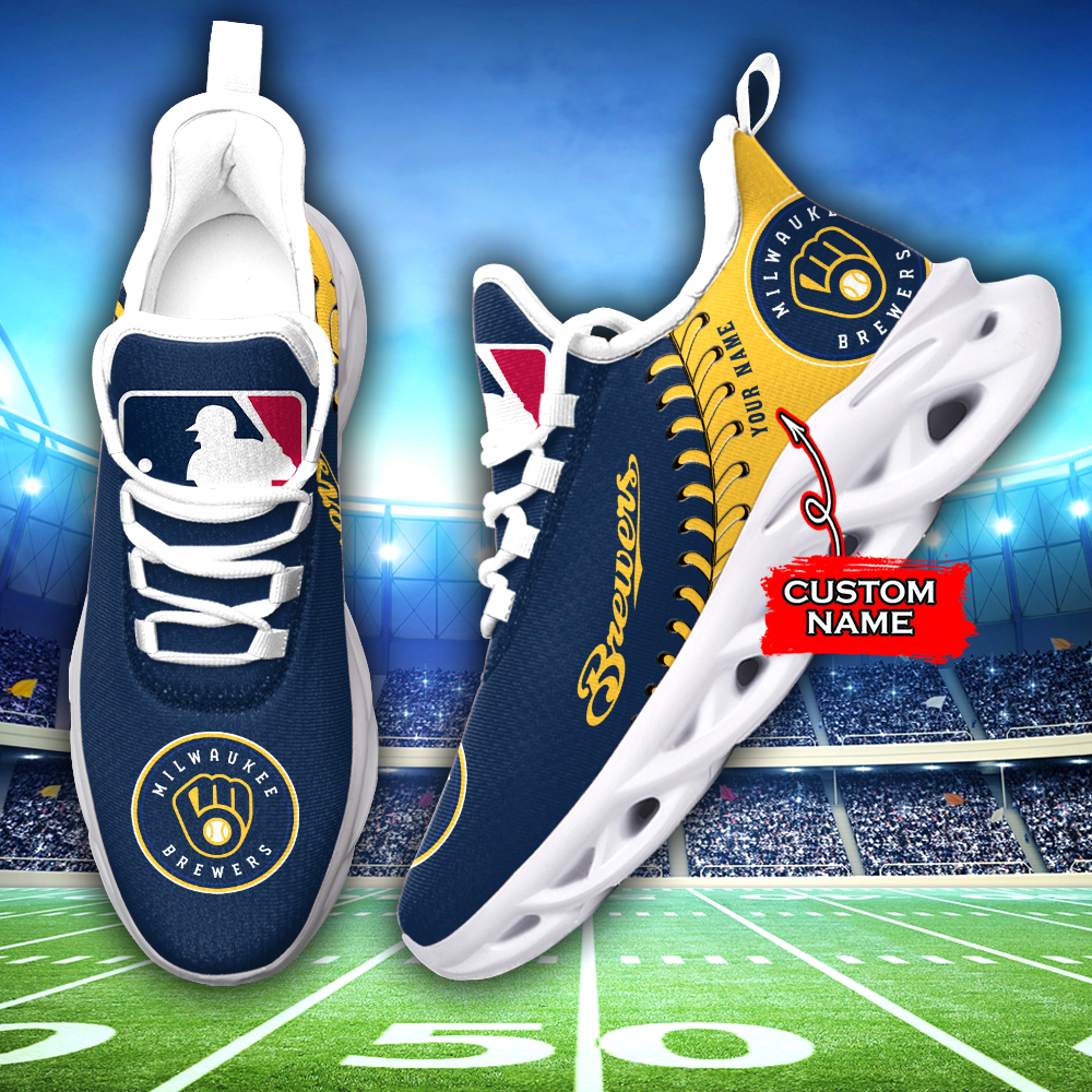 Milwaukee Brewers MLB Max Soul Shoes Sneakers For Men And Women