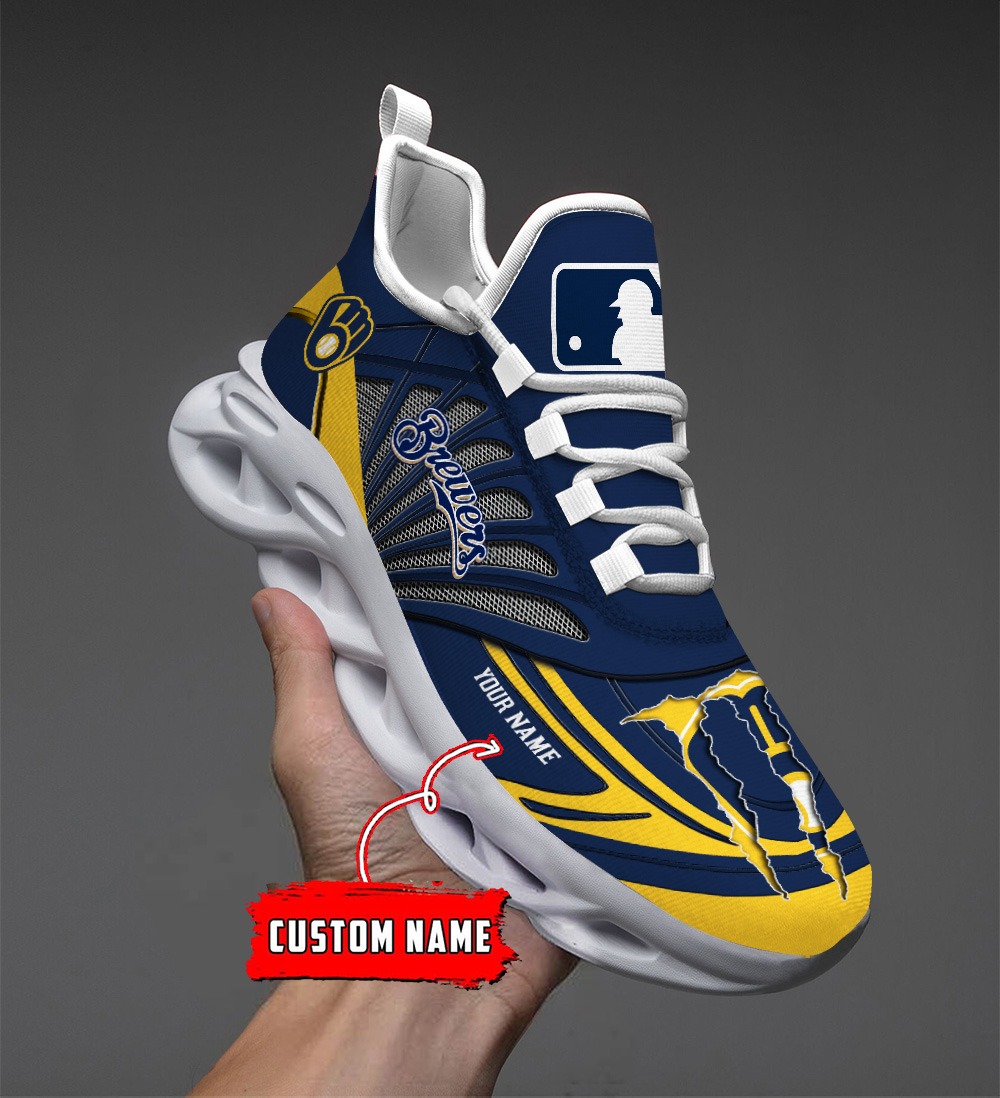 Milwaukee Brewers MLB Max Soul Shoes Sneakers For Men And Women