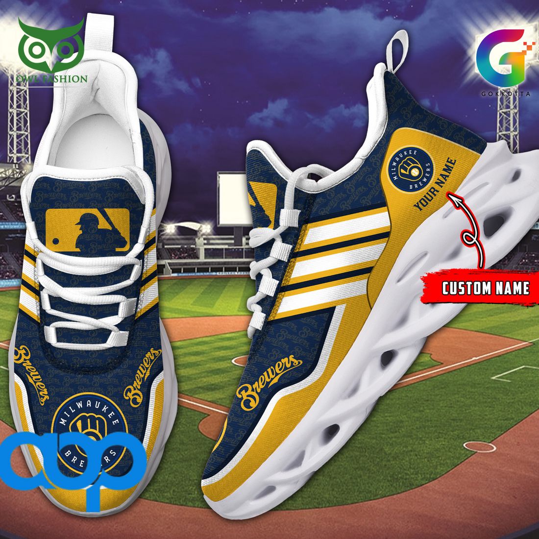 Milwaukee Brewers Max Soul Shoes Sneakers For Men And Women