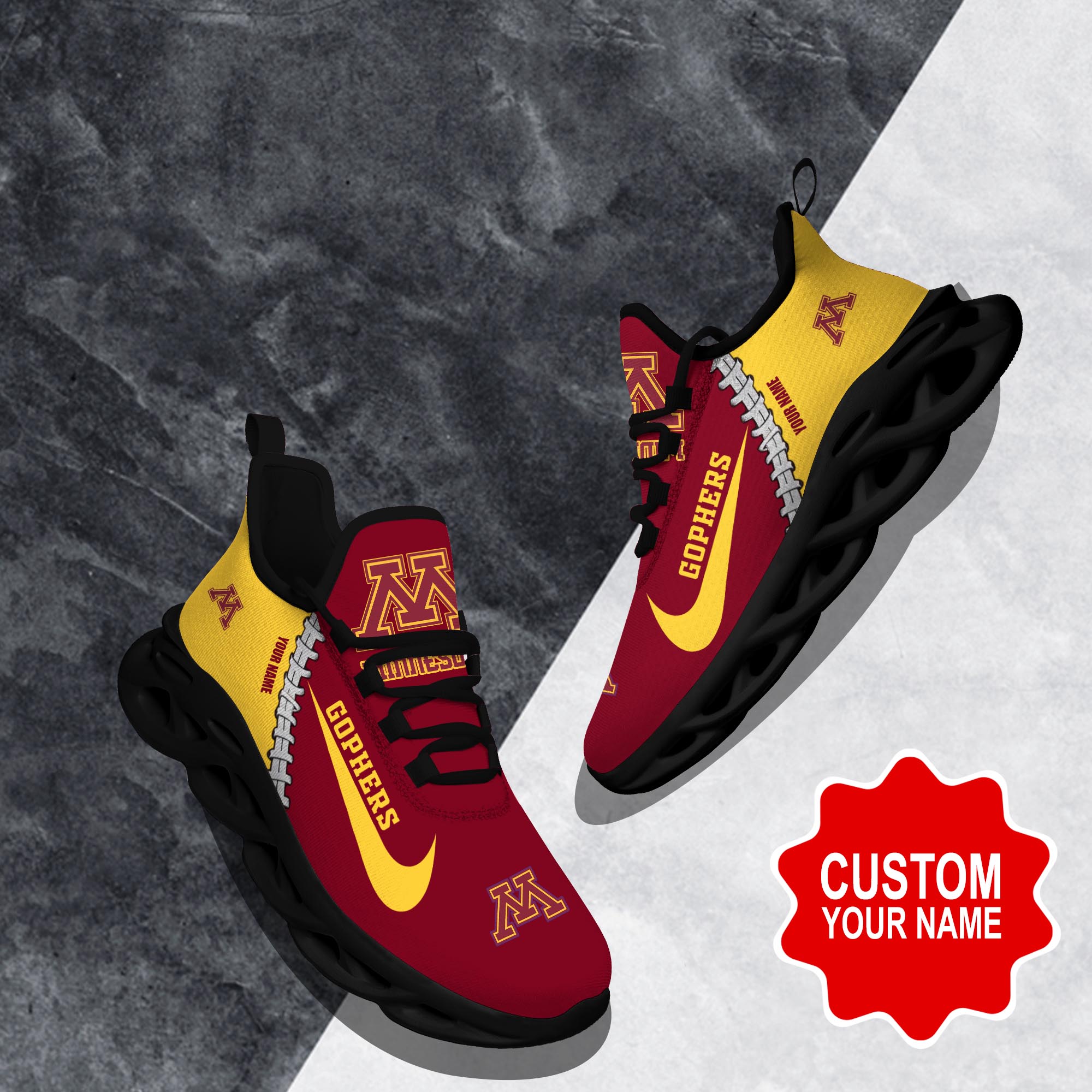 Minnesota Golden Gophers Max Soul Shoes Sneakers For Men And Women