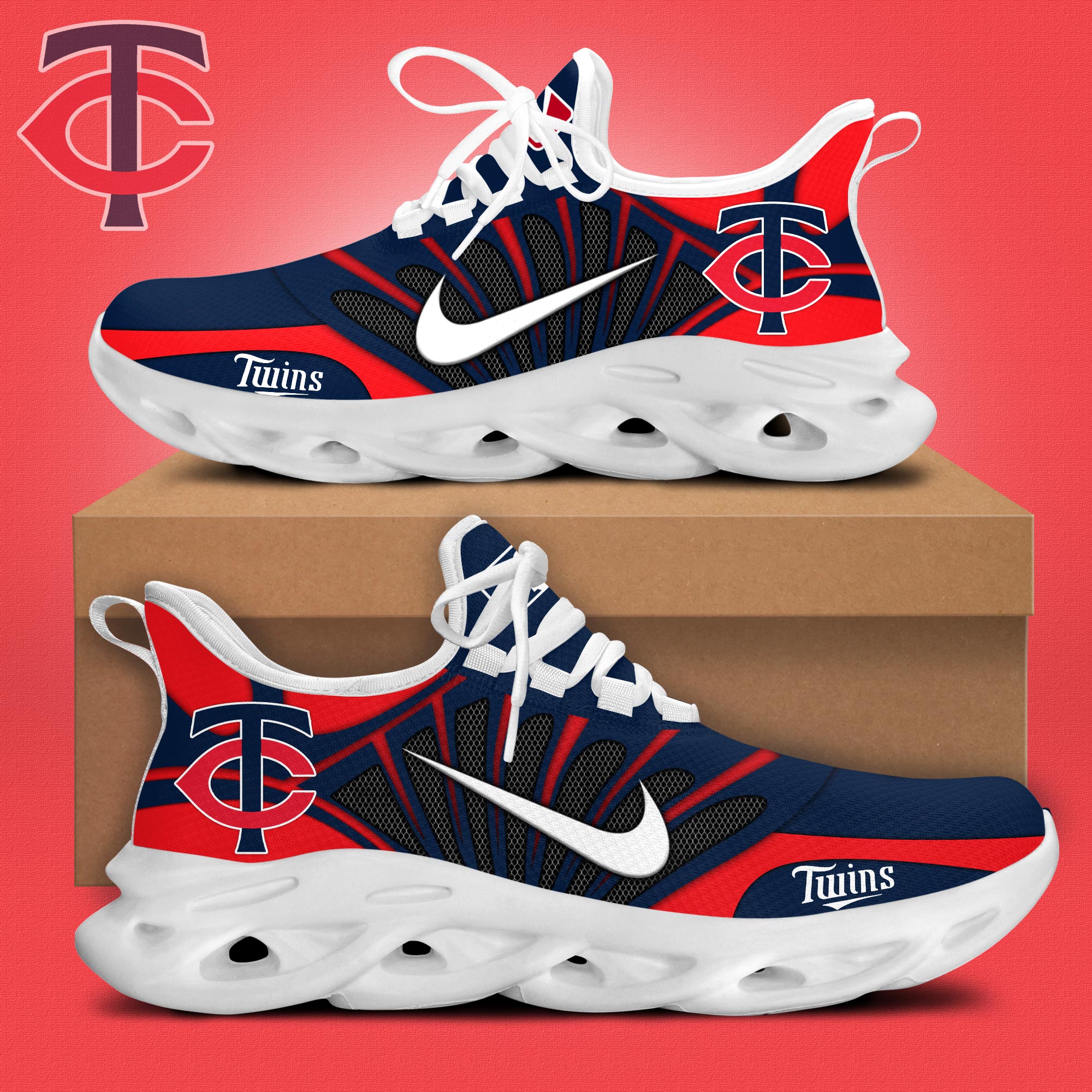 Minnesota Twins Max Soul Shoes Sneakers For Men And Women