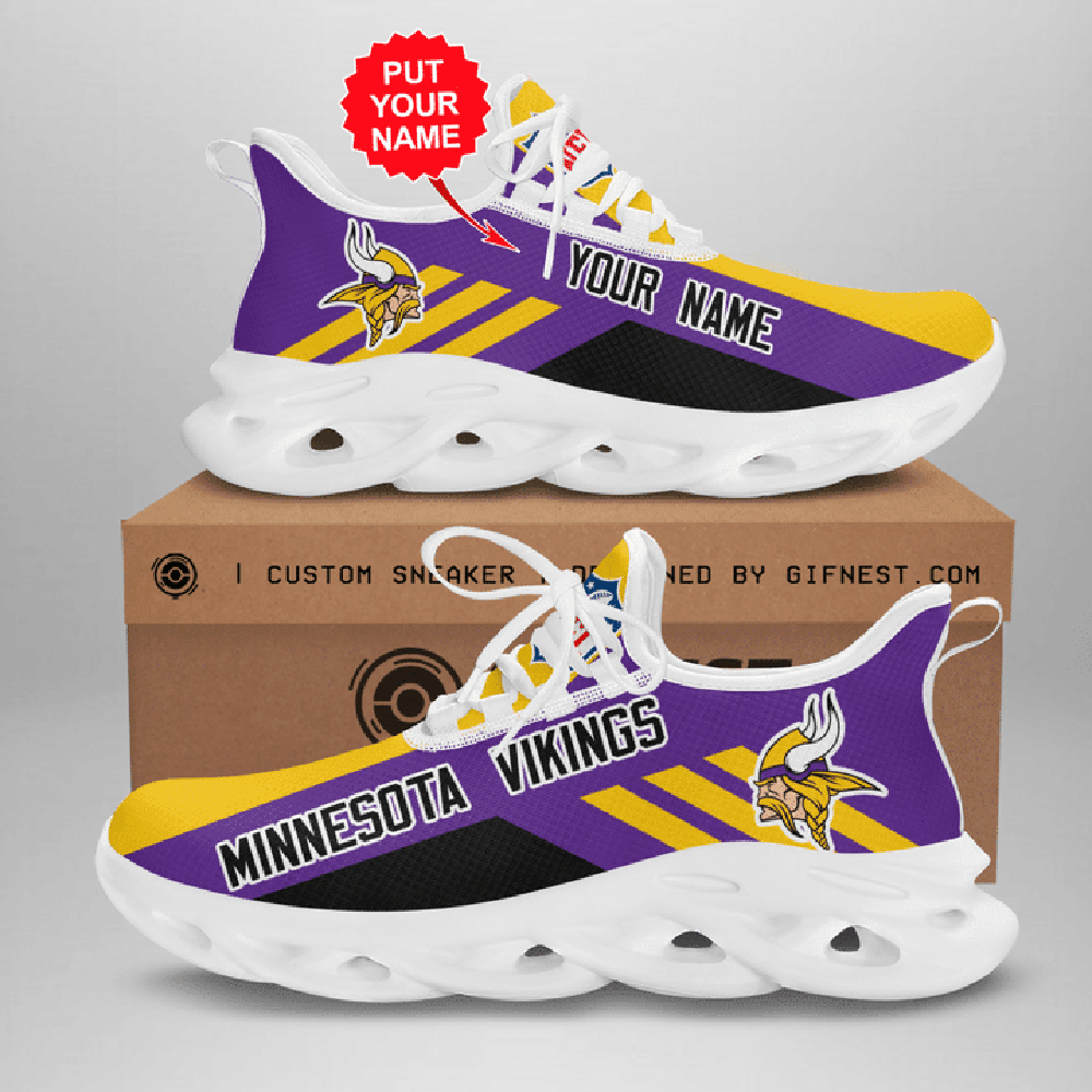 Minnesota Vikings Max Soul Shoes Sneakers For Men And Women