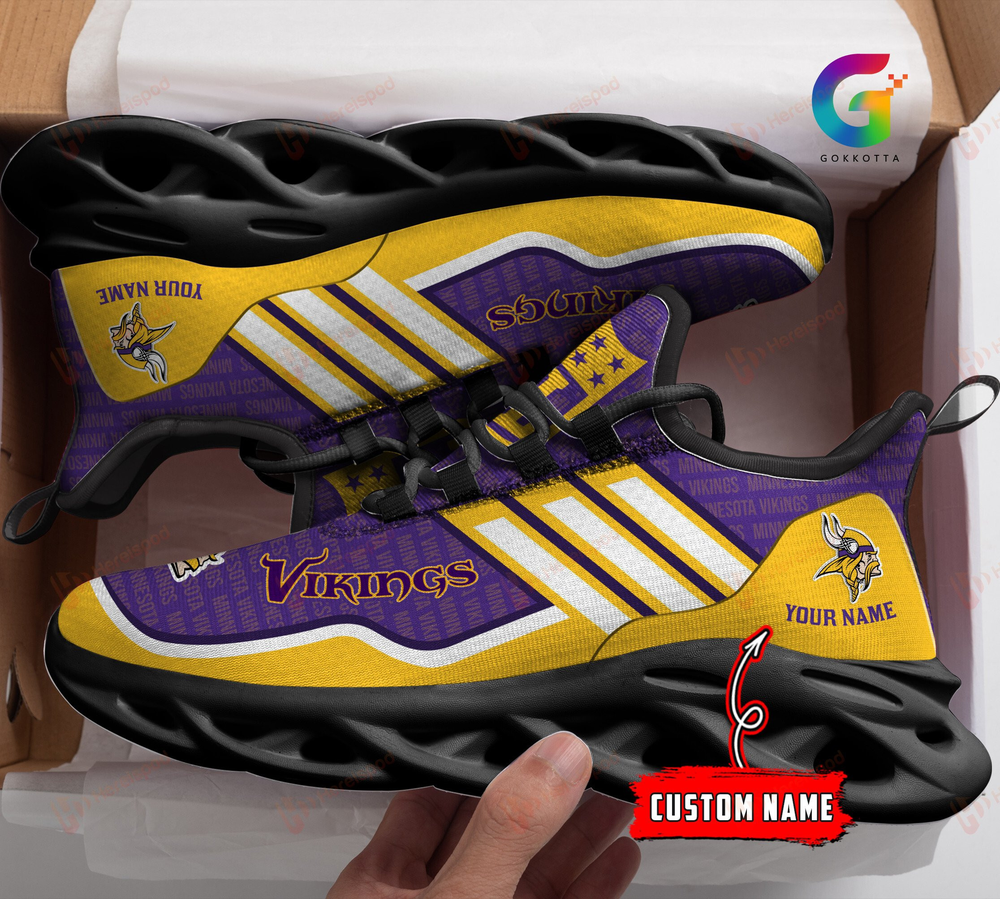 Minnesota Vikings Max Soul Shoes Sneakers For Men And Women