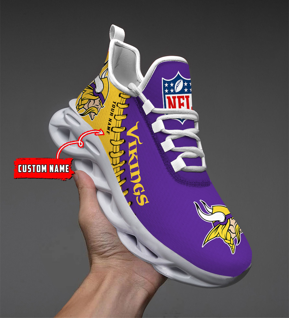 Minnesota Vikings NFL Max Soul Shoes Sneakers For Men And Women