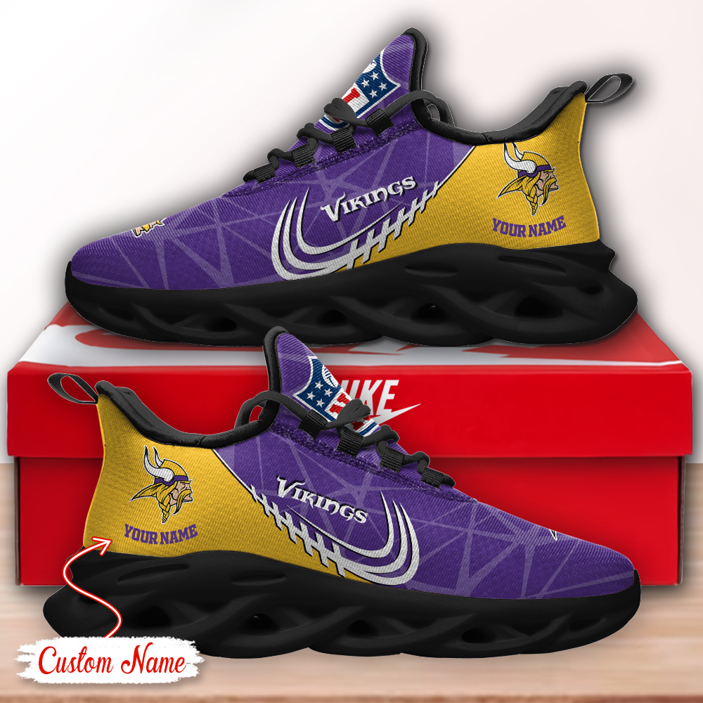 Minnesota Vikings NFL Max Soul Shoes Sneakers For Men And Women
