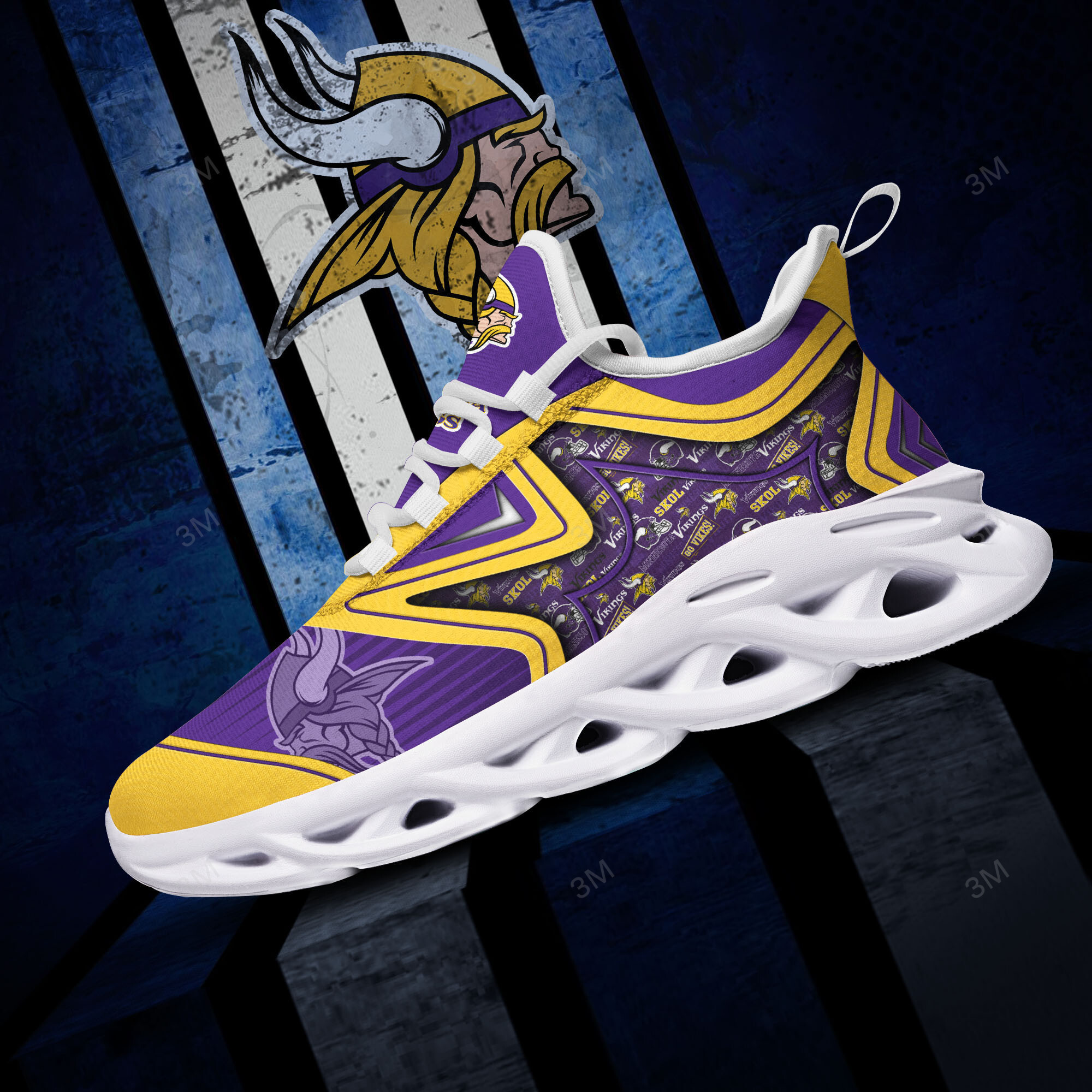 Minnesota Vikings NFL Max Soul Shoes Sneakers For Men And Women