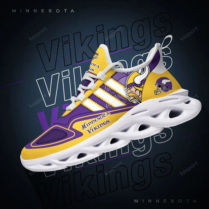 Minnesota Vikings NFL Max Soul Shoes Sneakers For Men And Women