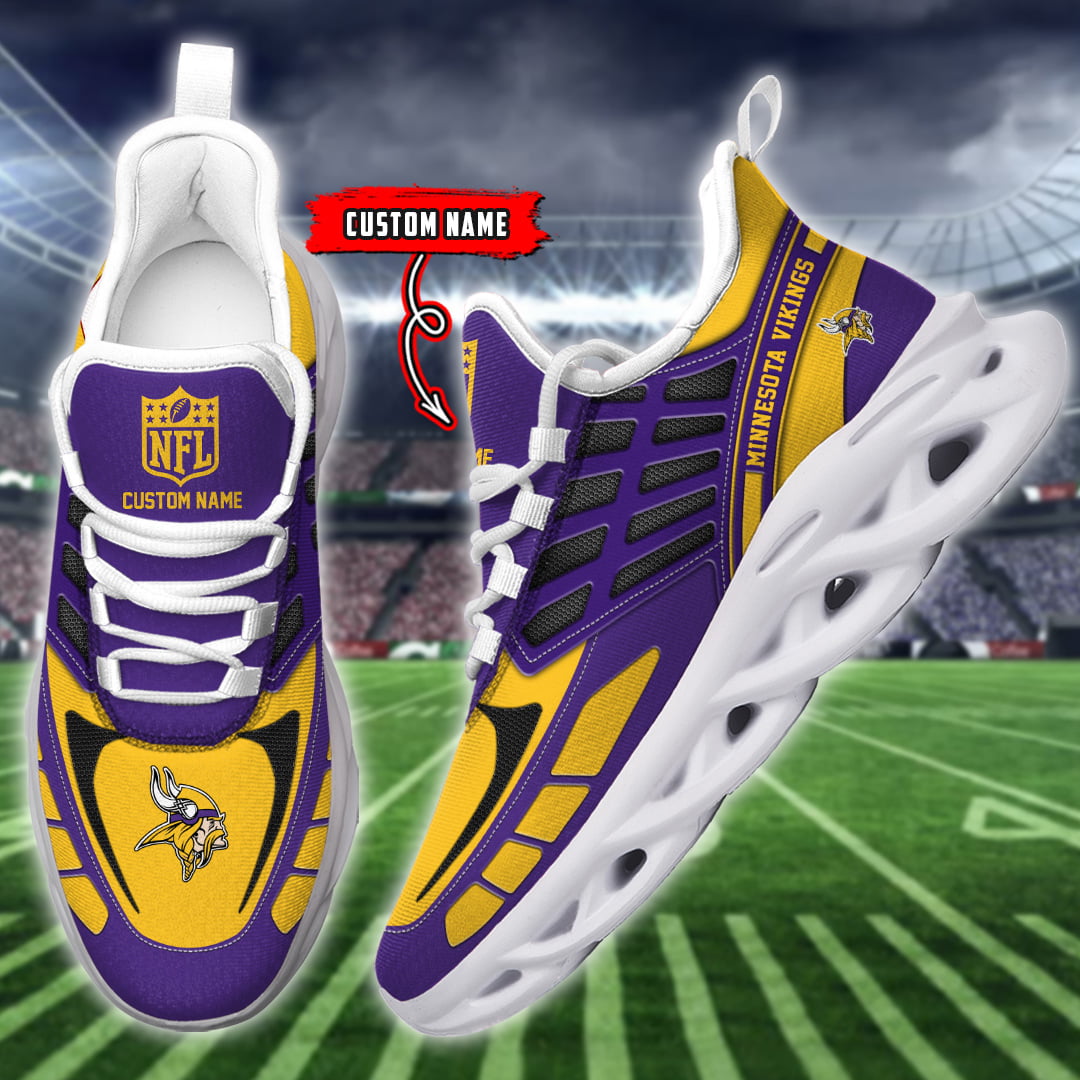 Minnesota Vikings NFL Max Soul Shoes Sneakers For Men And Women