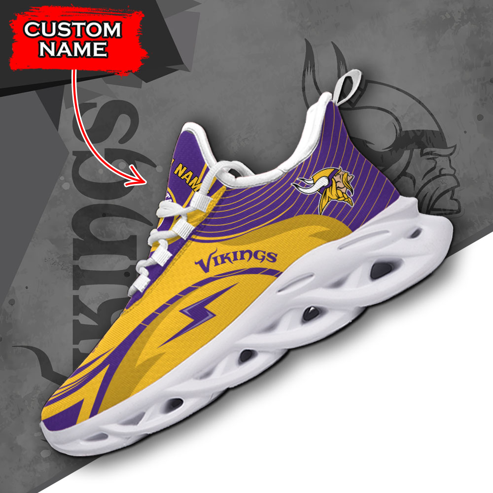 Minnesota Vikings NFL Max Soul Shoes Sneakers For Men And Women
